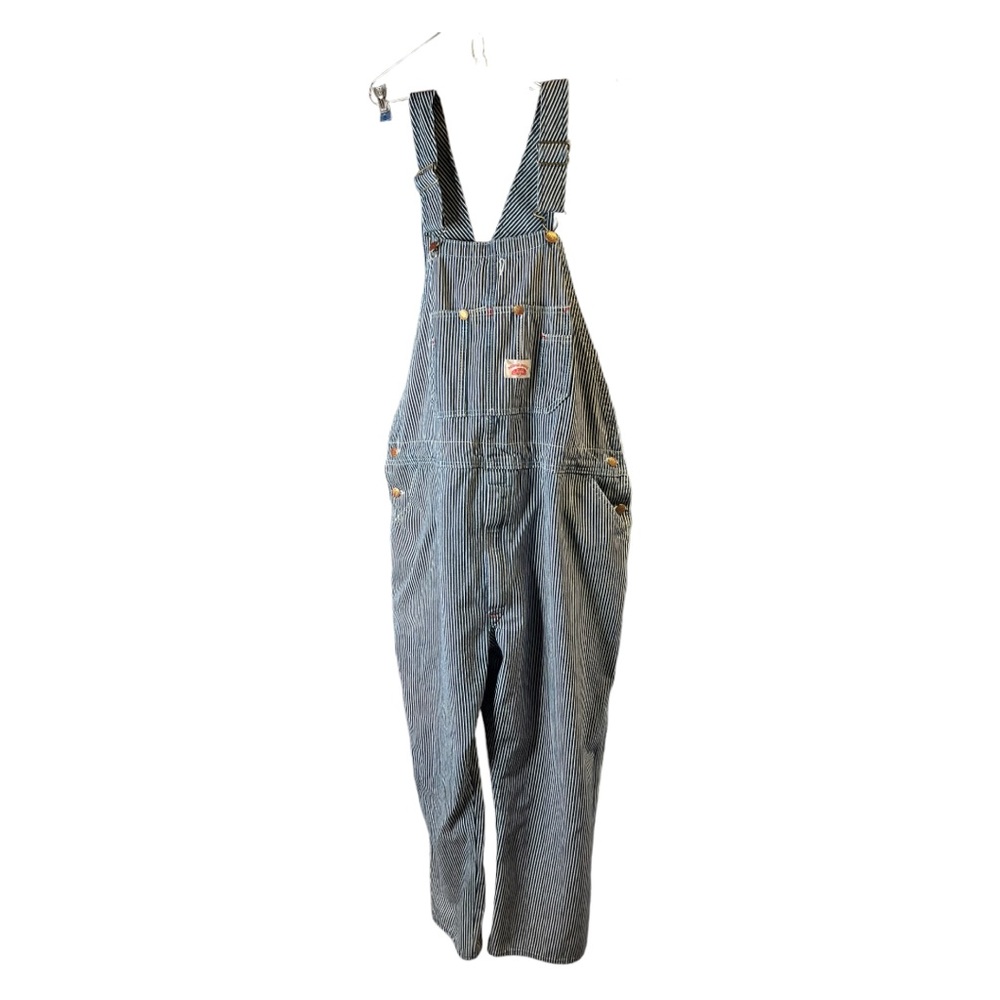Round House #45 Striped American Made Bib Overalls